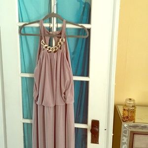 Blush 🌸Elegant Chiffon  Maxi Dress.